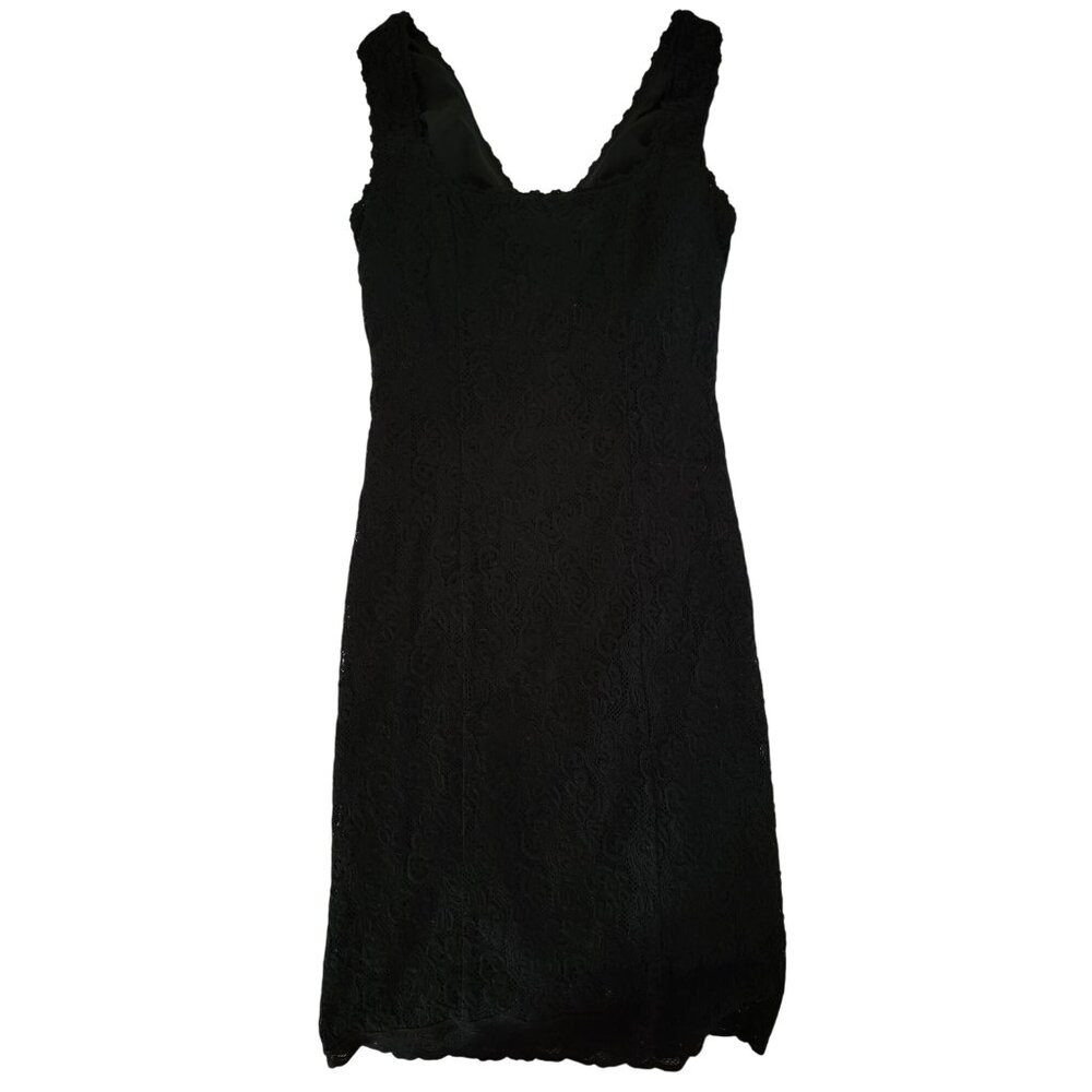 United Colors Of Benetton Black Lace Sleeveless Sheath Dress XS